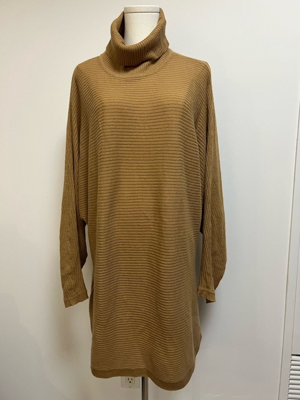 Oversized Ardene Ribbed Knit Sweater Top Camel Women's Size Extra Small / Small